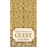 Welcome Guest Damask Guest Towels, 16-pk Front_Flat