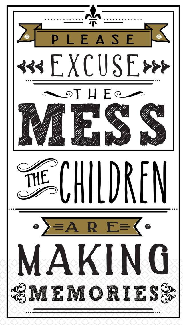 Serviettes écologiques pour invités, souvenirs, paq. 16 Front_Flat