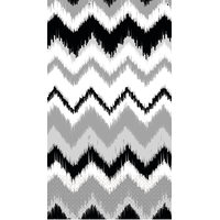 Serviettes pour invités à chevrons gris ikat, paq. 16 CloseUp