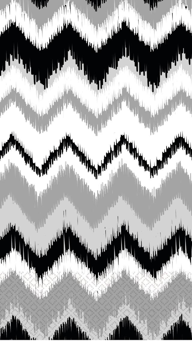 Serviettes pour invités à chevrons gris ikat, paq. 16 CloseUp