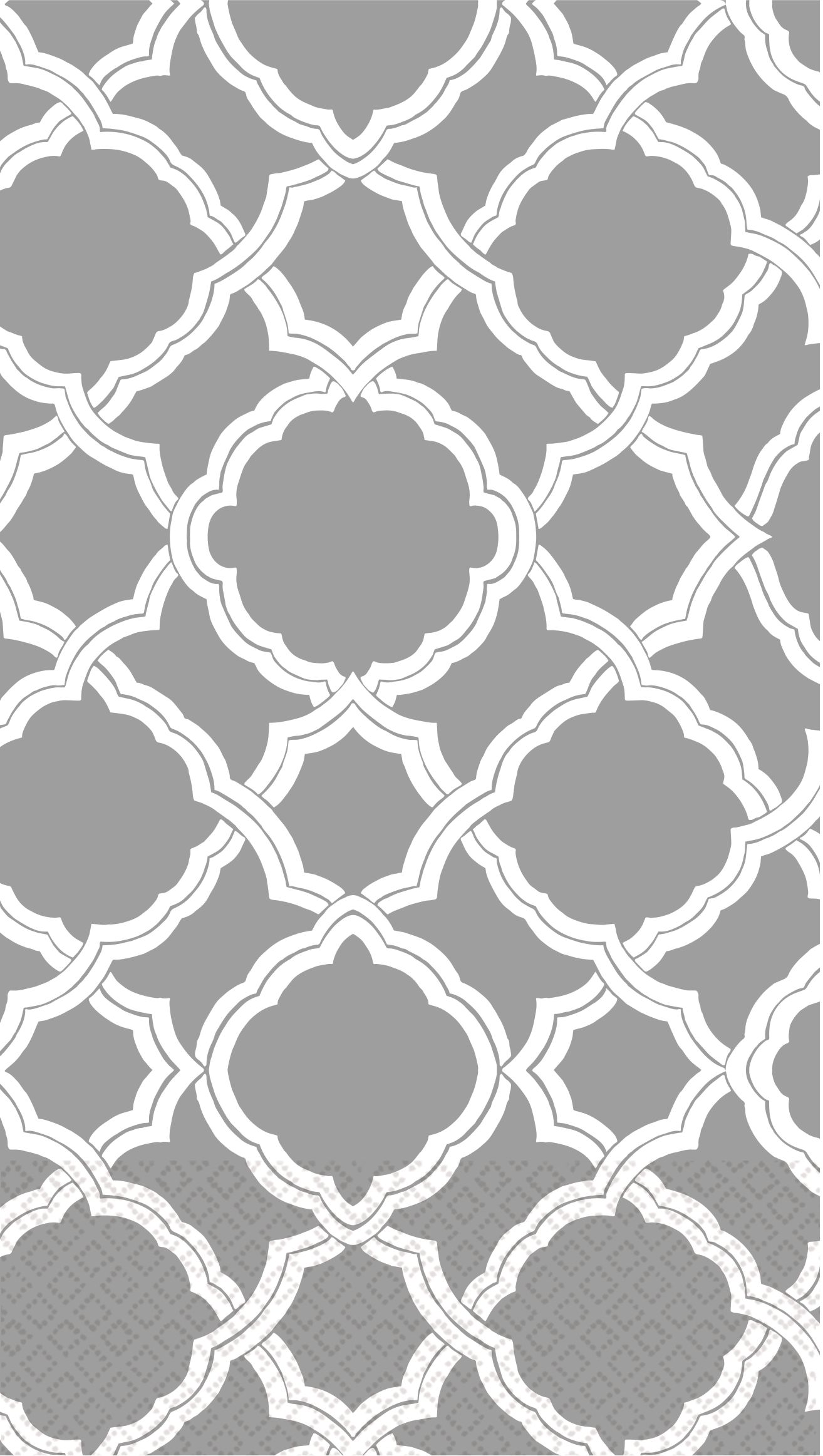 Grey & White Moroccan Guest Towels, 16-pk Overhead_Flat