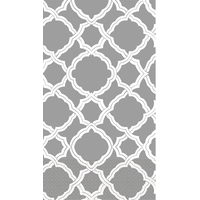 Essuie-mains d'invité marocains, gris et blanc, paq. 16 Overhead_Flat