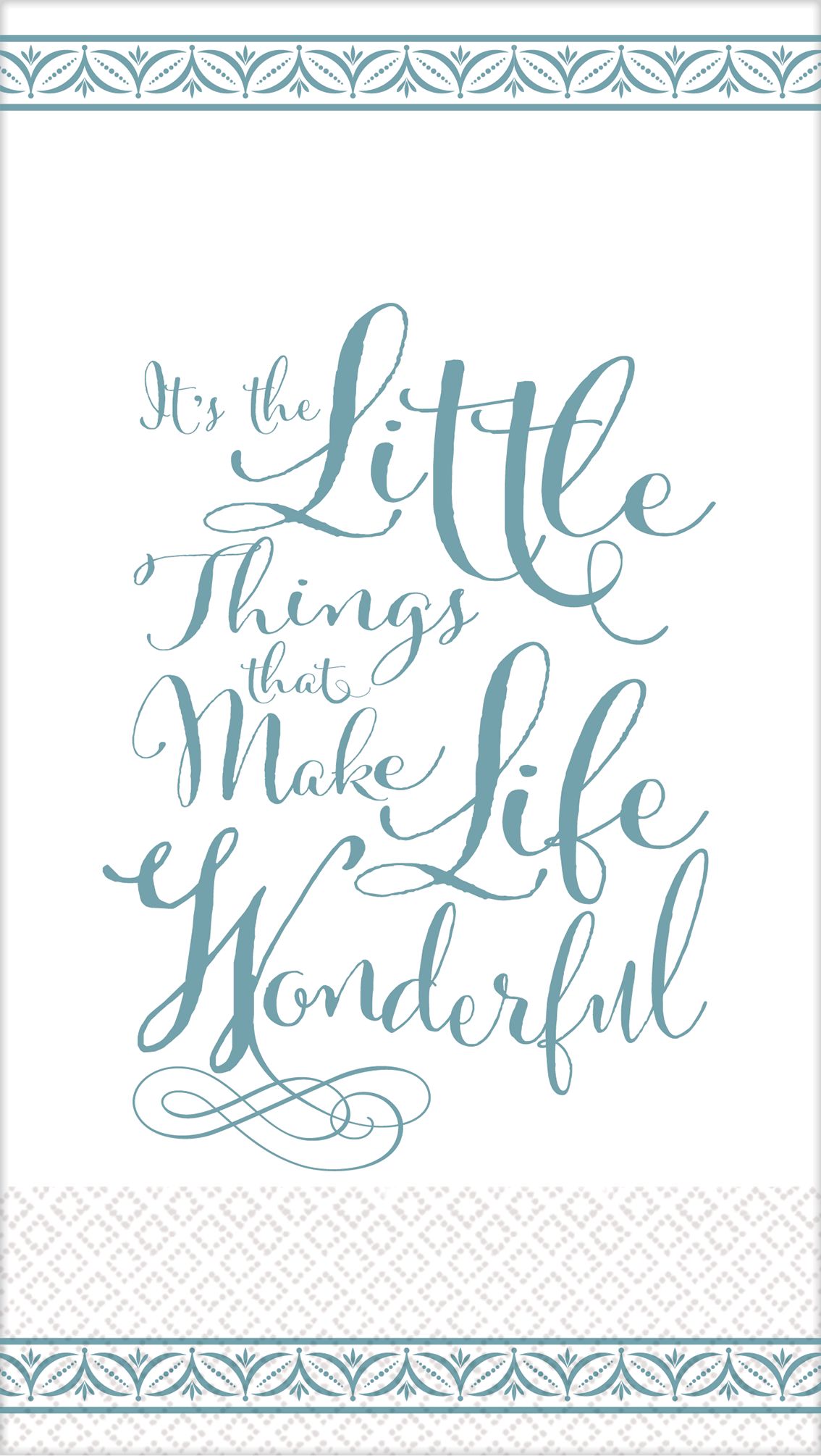 Wonderful Life Guest Towels, 16-pk Front_Flat