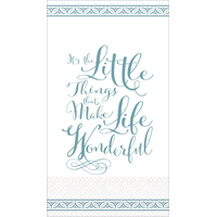 Serviettes pour invités Vie merveilleuse, paq. 16 Front_Flat