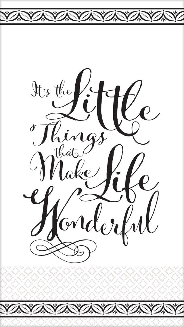 Wonderful Life Premium Guest Towels, 16-pk Overhead_Flat