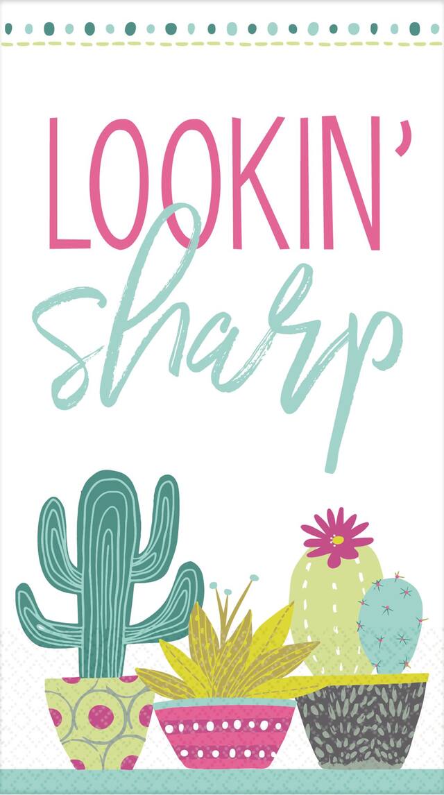 Lookin' Sharp Guest Towels, 16-pk Front_Flat