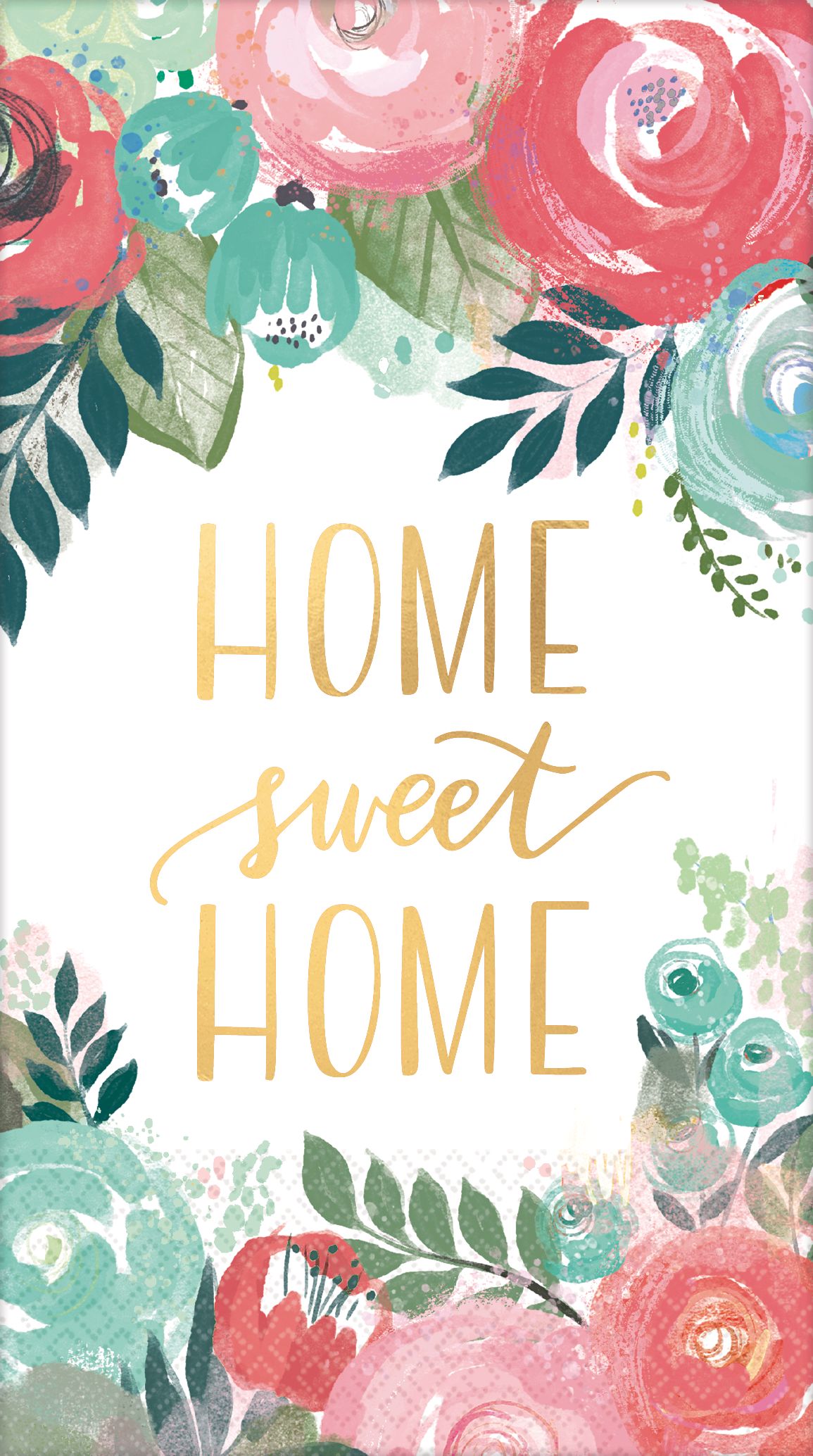Metallic Home Sweet Home Guest Towels, 16-pk Front_Flat
