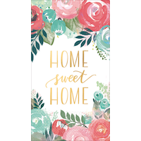 Essuie-mains d'invité Home Sweet Home métallisés, paq. 16 Front_Flat