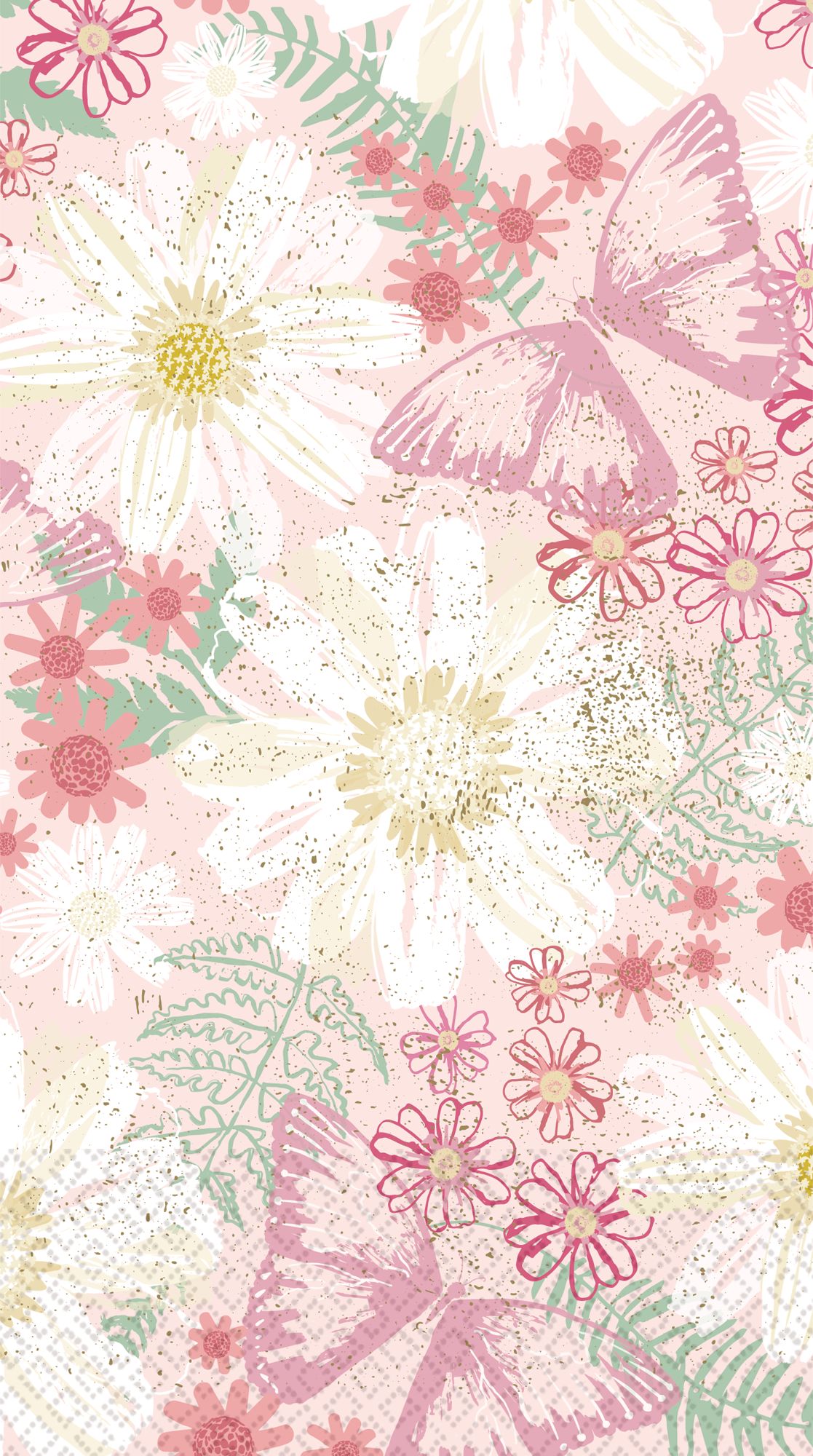 Spring Butterflies Guest Towels, 16-pk Front_Flat