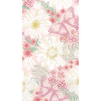 Essuie-mains d'invité printanier aux papillons, paq. 16 Front_Flat