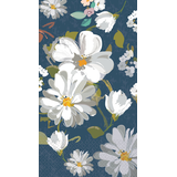 Navy Daisies Guest Towels, 16-pk Overhead_Flat