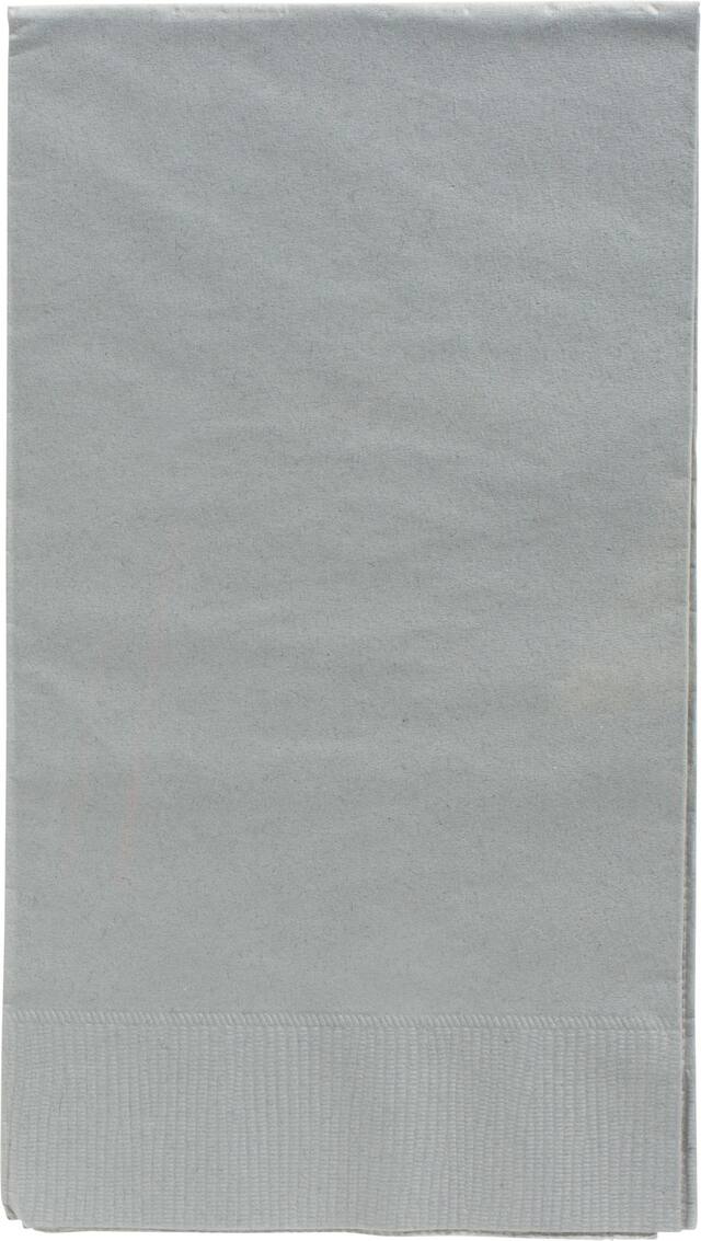 Serviettes pour invités argentées, paq. 16 Front_Flat