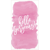 Hello Gorgeous Guest Towels, 16-pk Overhead_Flat