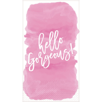 Essuie-mains d'invité Hello Gorgeous, paq. 16 Overhead_Flat
