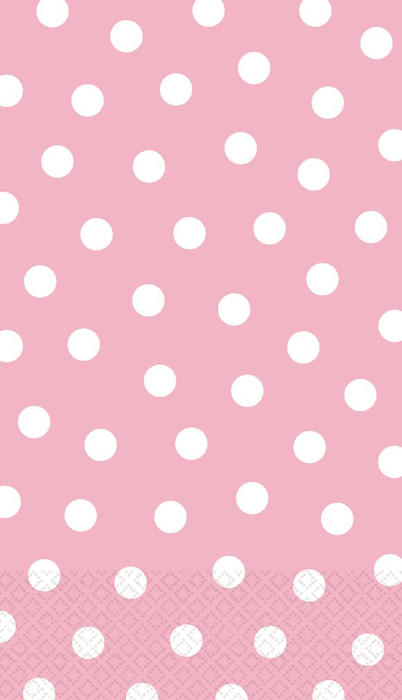 Pastel Pink Polka Dot Guest Towels, 16-pk CloseUp