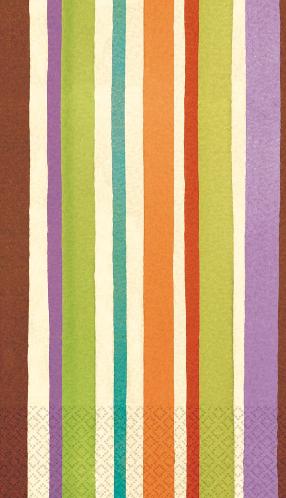 Serviettes pour invités à rayures, paq. 16 Front_Flat