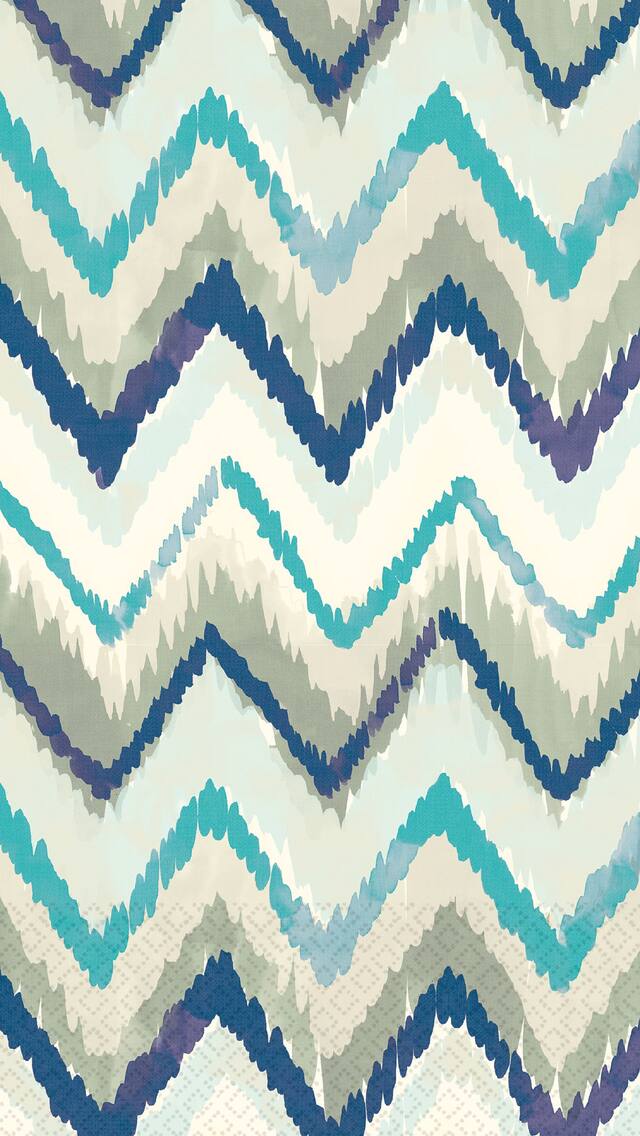 Essuie-mains d'invité à rayures bord de mer, paq. 16 Front_Flat