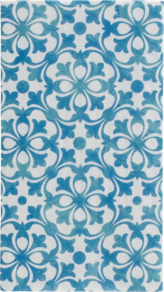 French Quarter Blue Guest Towels, 16-pk CloseUp