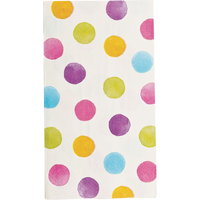 Watercolour Polka Dot Guest Towels, 16-pk Front_Flat