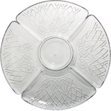 Plateau tournant à motif taillé de cristal Overhead_Flat