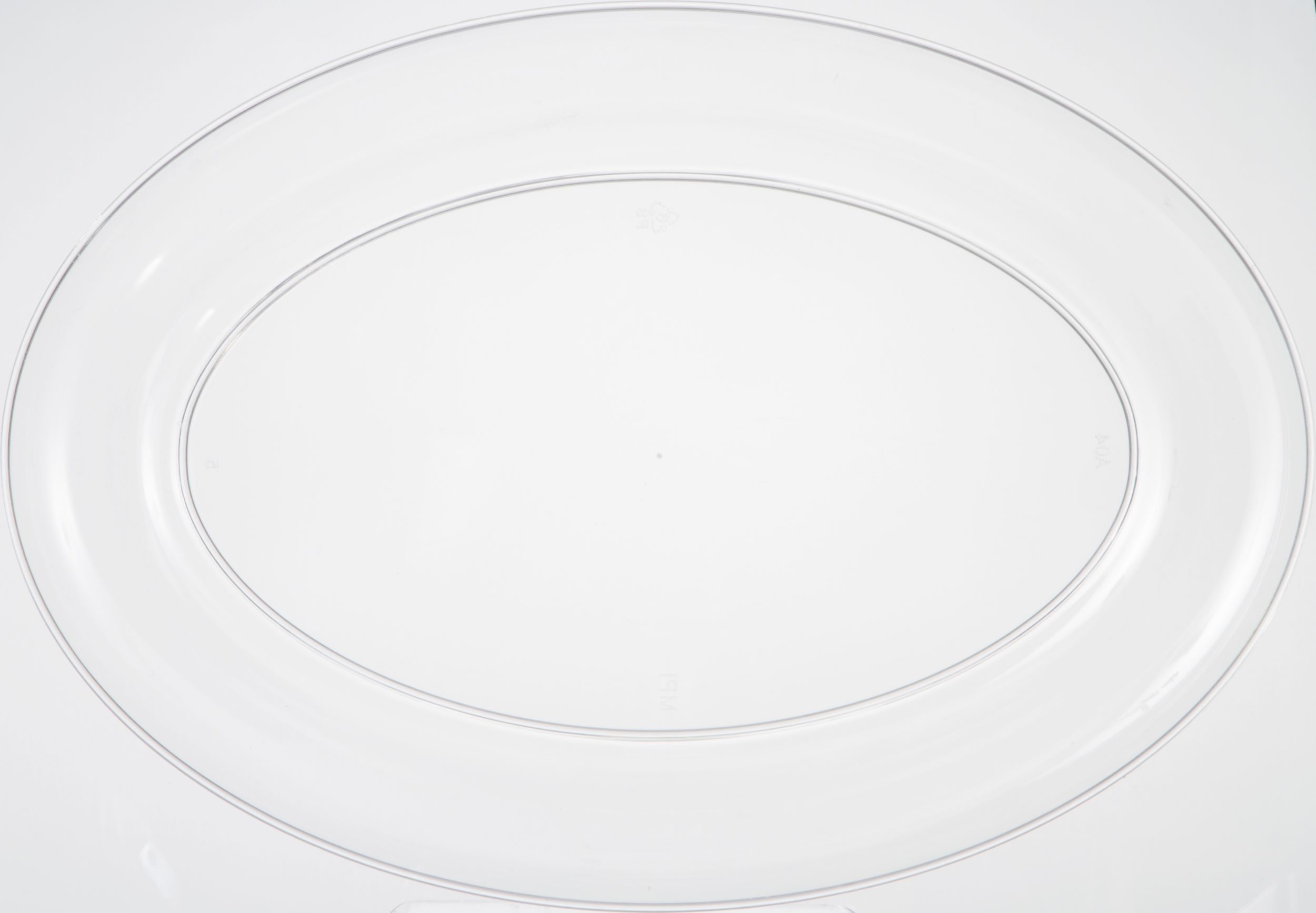 Plateau ovale, transparent Overhead_Flat