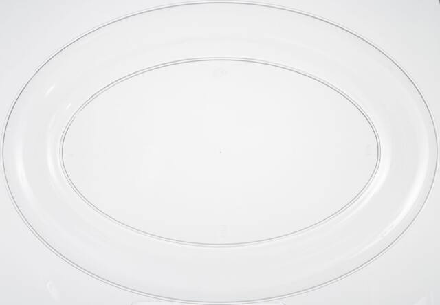 Plateau ovale, transparent Overhead_Flat