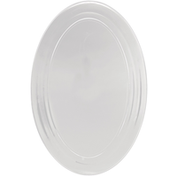 Plateau ovale transparent Front_Angled_Right