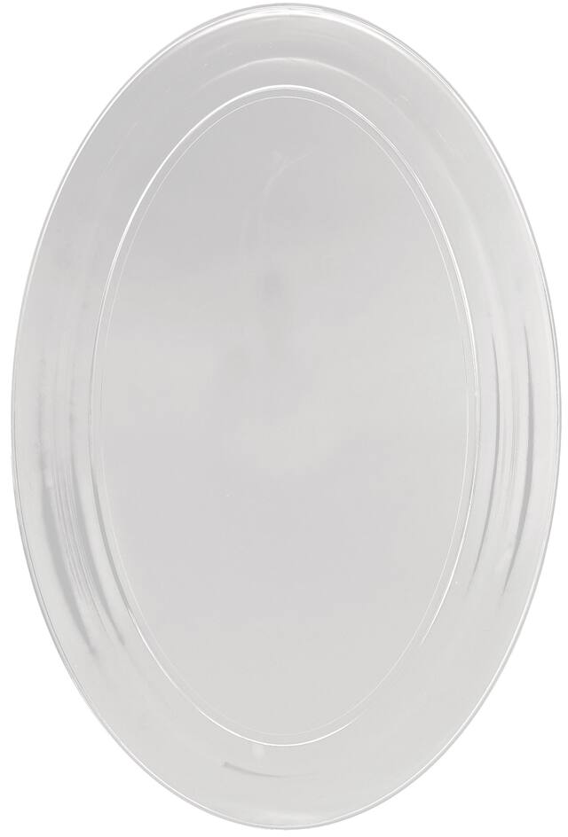 Plateau ovale transparent Front_Angled_Right
