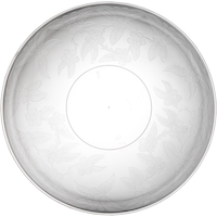 Plateau de service transparent, 16 po Bottom_Flat