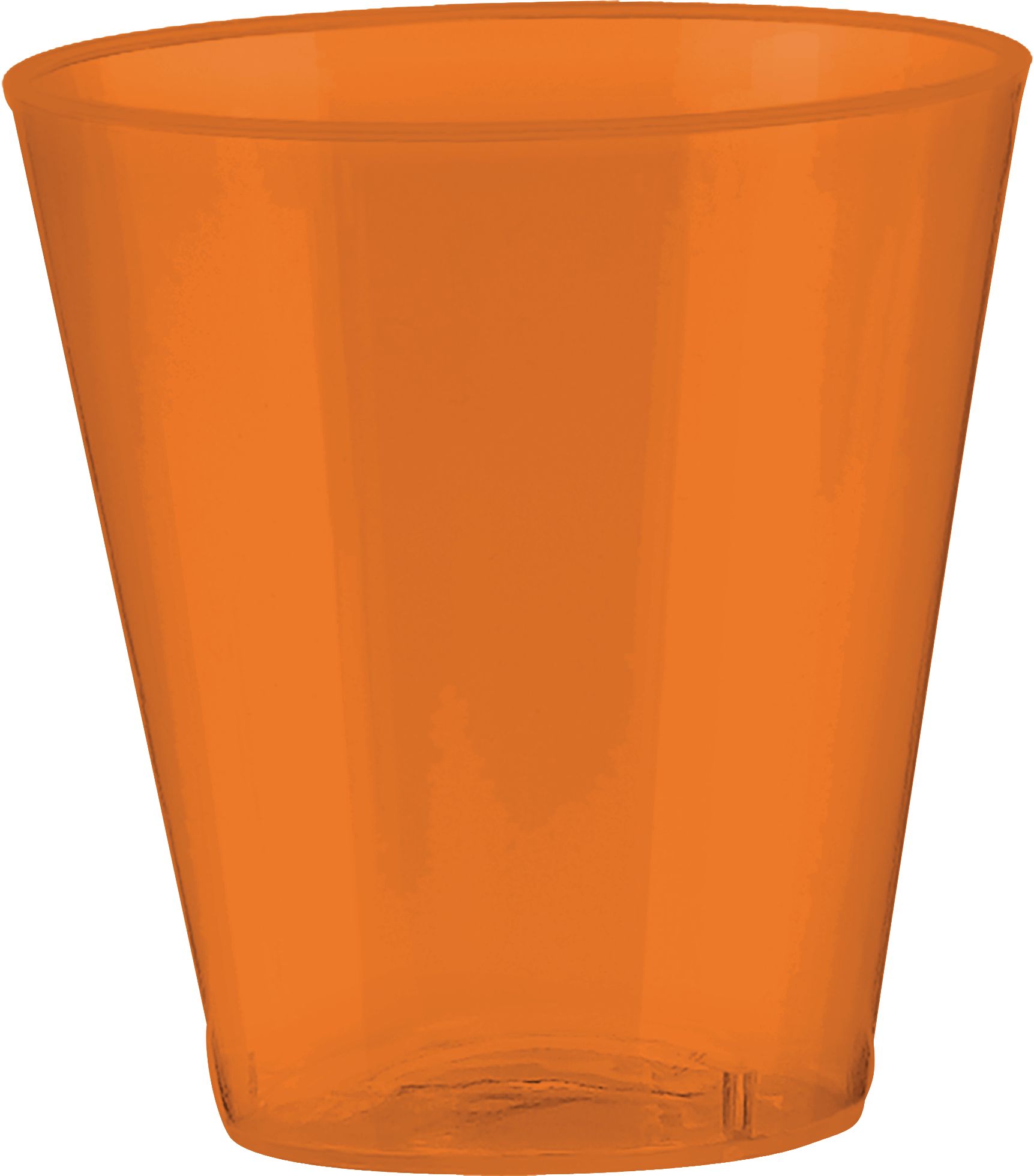 Big Party Pack Orange Plastic Shot Glasses, 100-ct Front_Flat