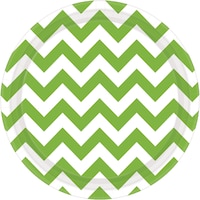 Chevron Paper Lunch Plates, 8-pk Overhead_Flat