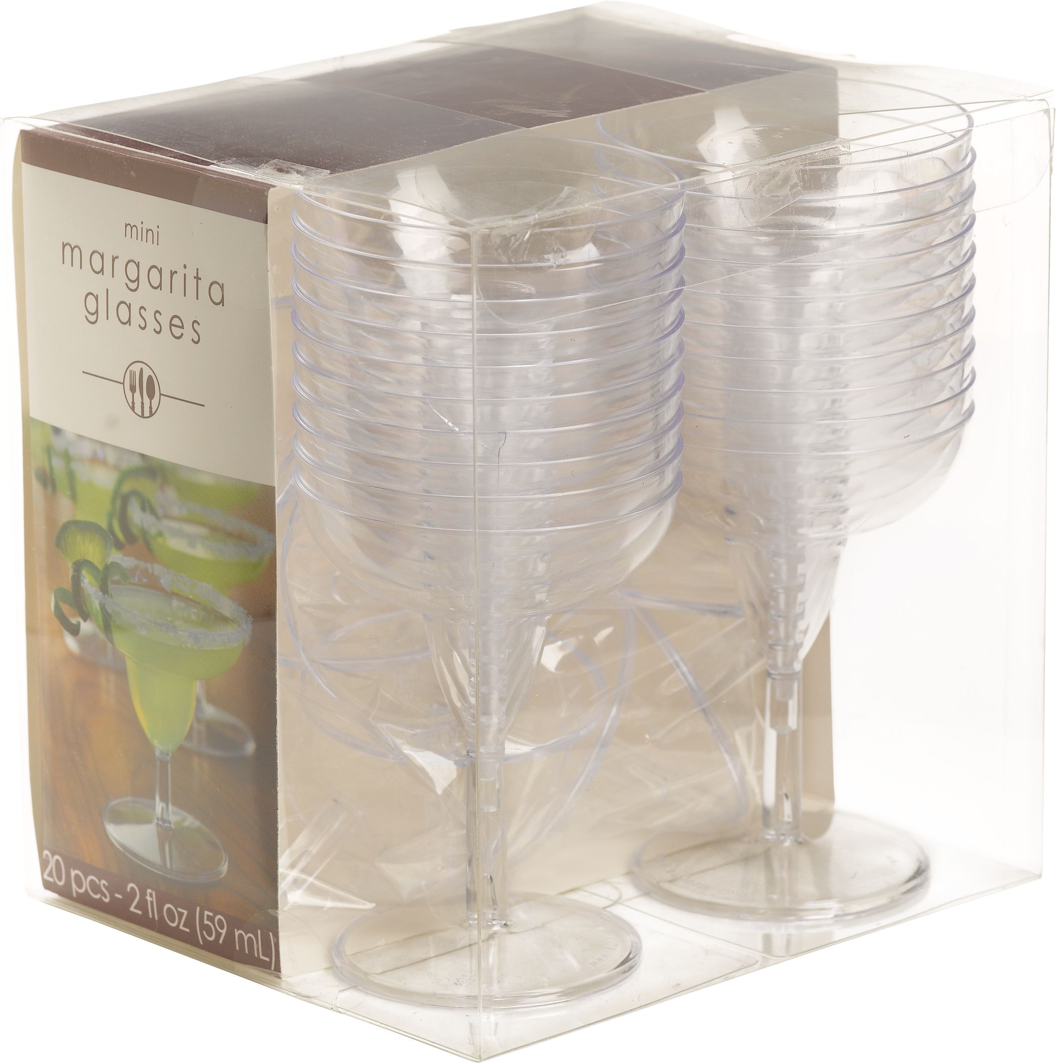 Mini verres à Margarita, paq. 20 Front_Flat