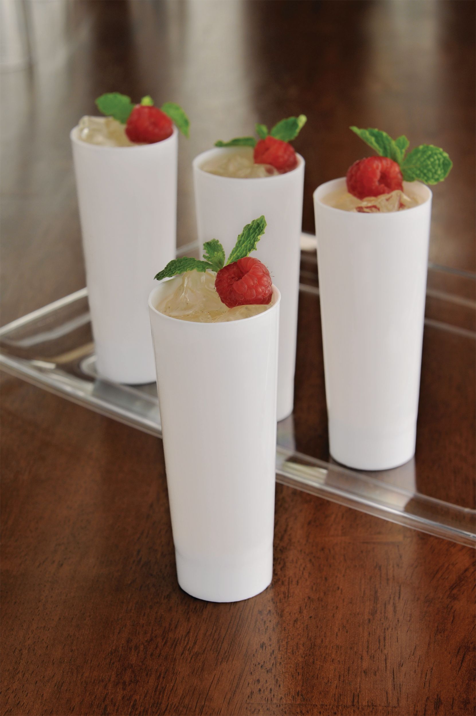 Mini White Plastic Cordial Glasses, 10-pk Composite_or_Mixed