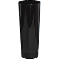 Mini Black Plastic Cordial Glasses, 10-pk Front_Elevated