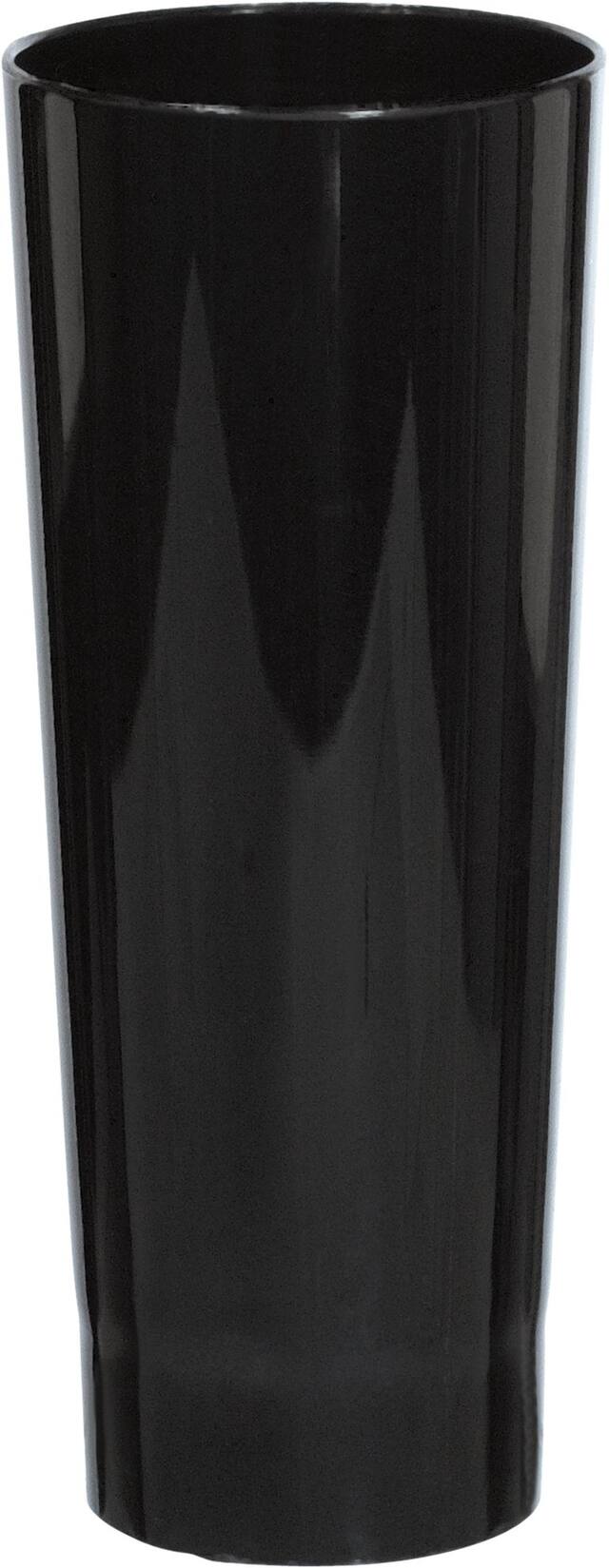 Mini Black Plastic Cordial Glasses, 10-pk Front_Elevated