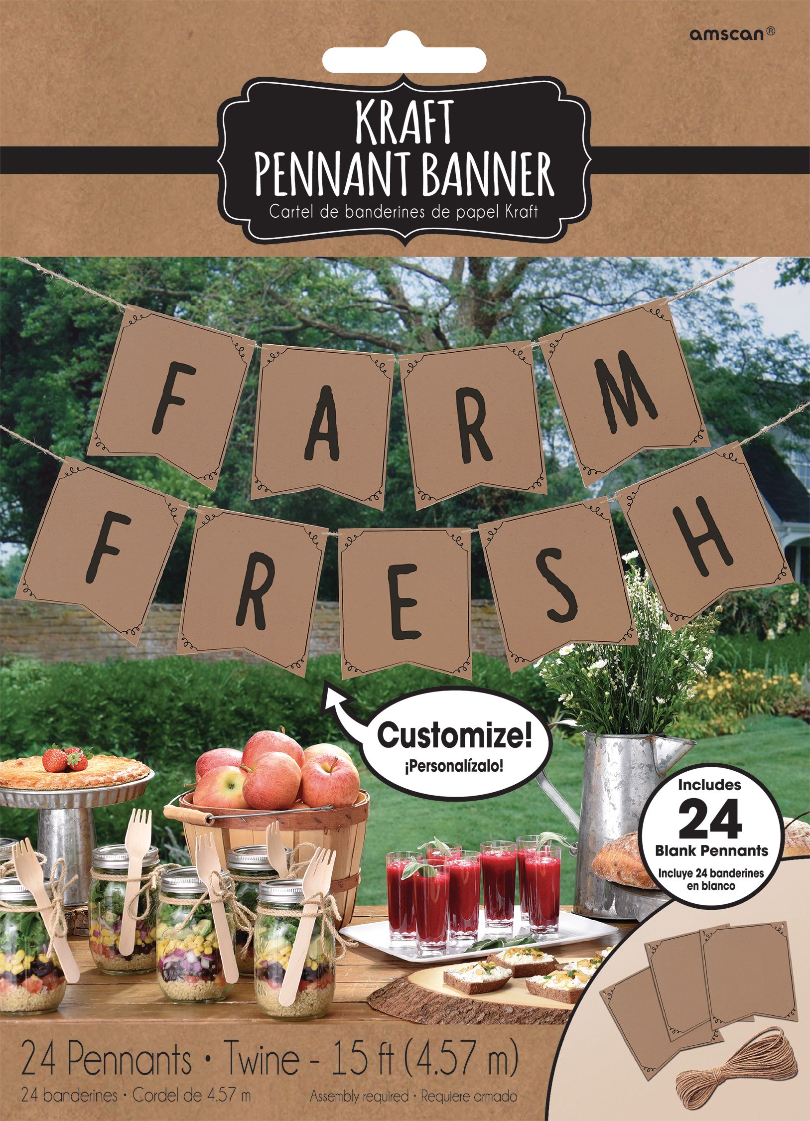 Kraft Pennant Banner Front_Flat