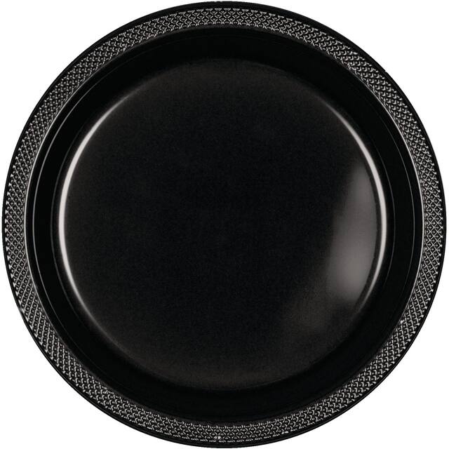 Lunch Plates, Jet Black Overhead_Flat