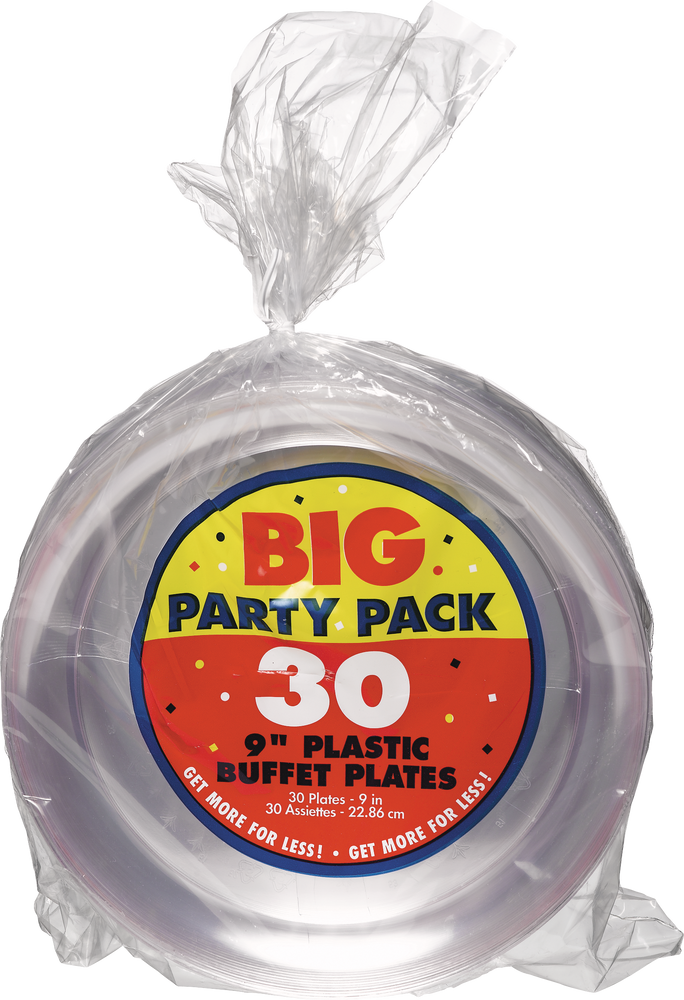Clear Plastic Lunch Plates, 24pk Canadian Tire