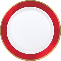 Royal Border Premium Plastic Lunch Plates, 10-pk Overhead_Flat
