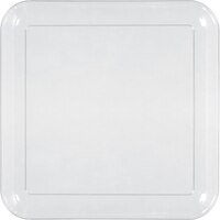 Plastic Square Lunch Plates, Birthdays, Anniversaries more, Clear, 8.5-in, 24-pk Overhead_Flat