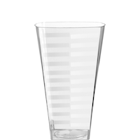 Square Plastic Reusable Cups, Clear, 12-oz, 14-pk, for Christmas/Thanksgiving/New Year's Eve/Birthday Party Front_Elevated