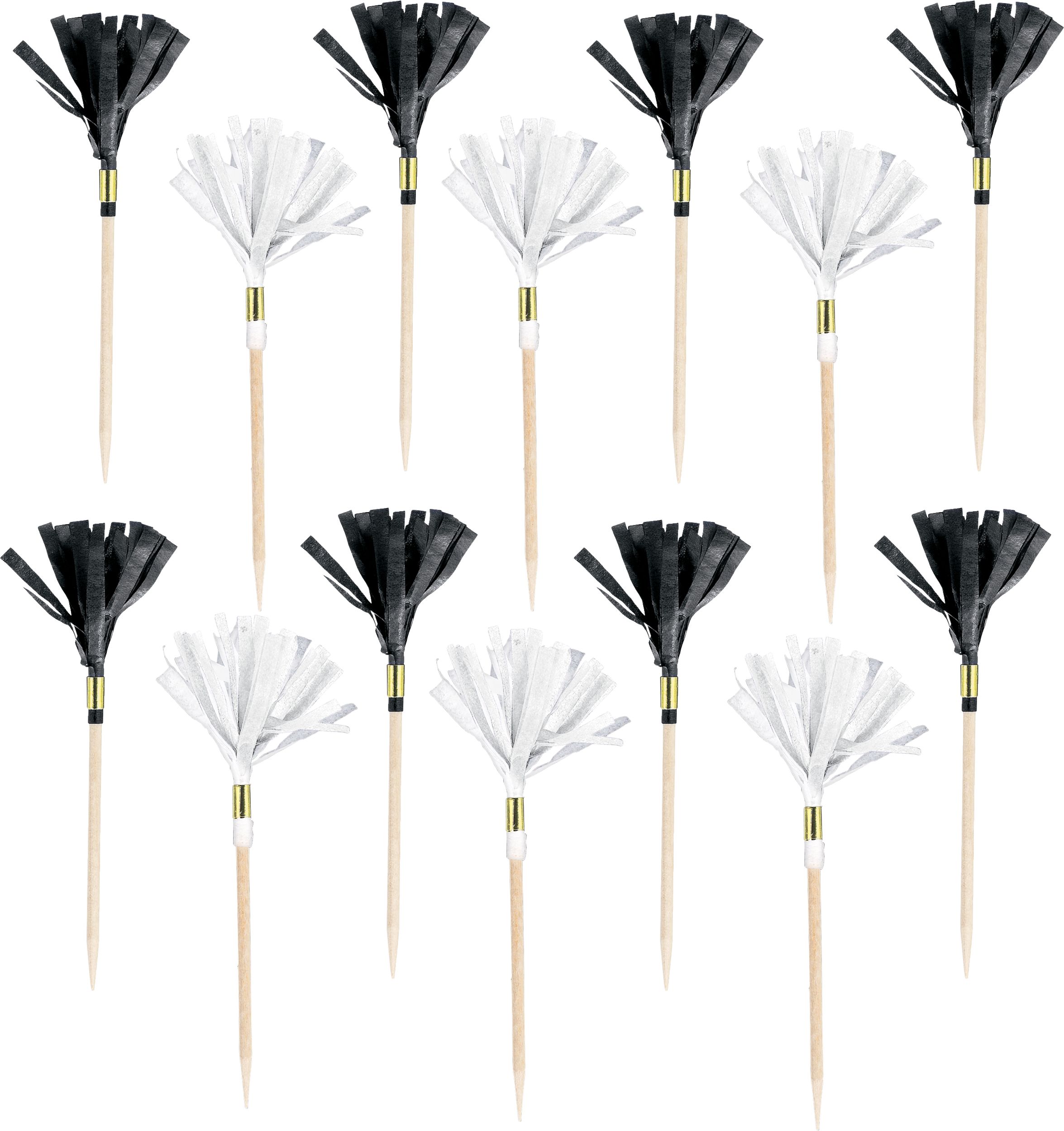 Piquets de fête à franges vif, paq. 24 Overhead_Flat