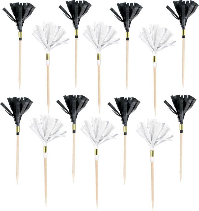 Bright Fringe Party Picks, 24-pk Overhead_Flat
