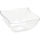 Clear Plastic Square Bowls, 10-pk Front_Angled_Right