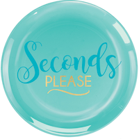 Seconds Please Premium Plastic Dessert Plates, 20-pk Overhead_Flat