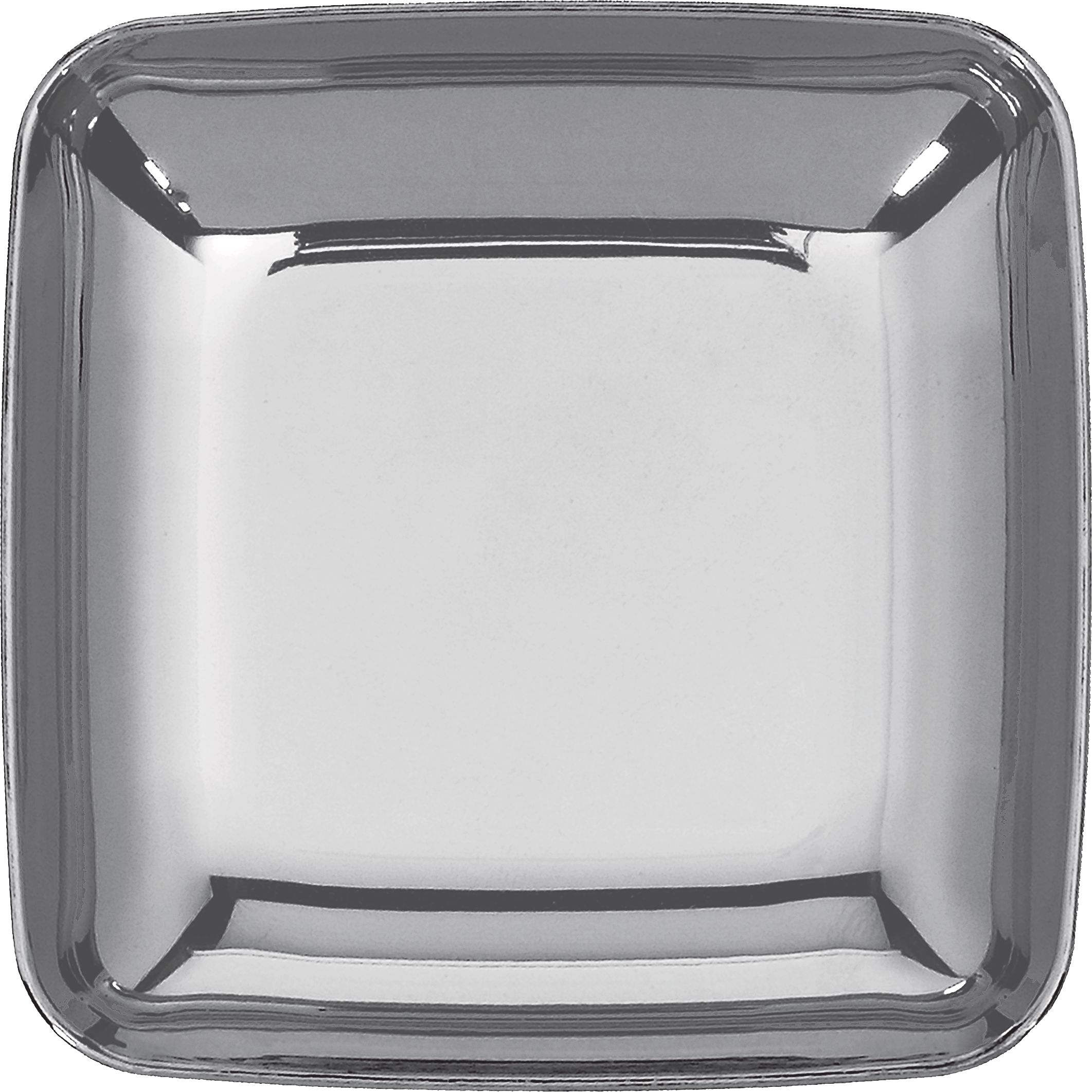 Mini Silver Plastic Plates, 30-pk Overhead_Flat