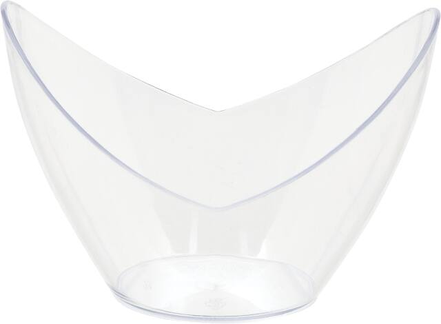 Durable Plastic Butterfly-Shaped Mini Bowls, Clear, 10-pk Front_Elevated