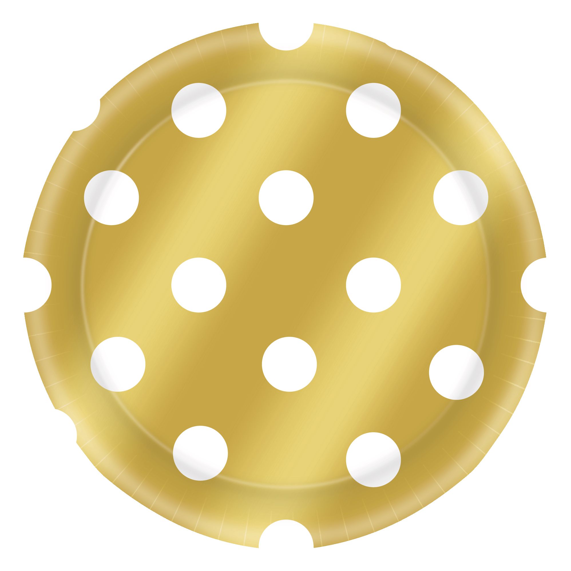 8CT 6.75IN GLD PL DO