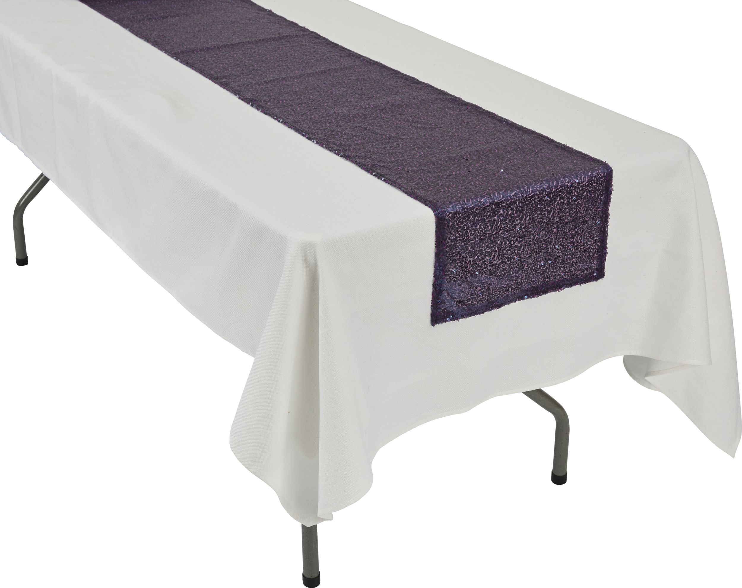 Sparkling Sapphire Sequin Table Runner CloseUp