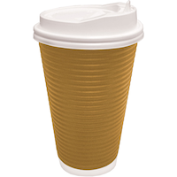 Tasses à café en papier ondulé, paq. 8 Side_Right